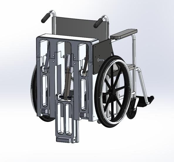 Wheelchair stair climber CAD model